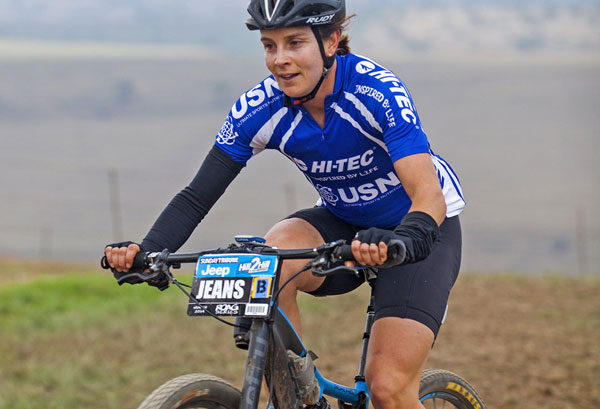 USN/Hi-Tec's Jeannie Dreyer's victory in the Sunday Tribune Jeep Hill2Hill sees her well on track to win the women's title of the 2015 Quattro ROAG Series. Photo: Jon Ivins/Gameplan Media