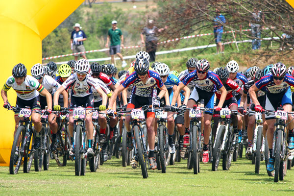 Junior boys start in the final race of the Gauteng leg. Photo supplied.