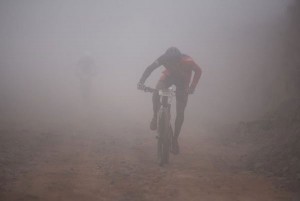 Misty, cool conditions greeted the riders at Dullstroom, a town that’s located just over 2000 metres above sea level.