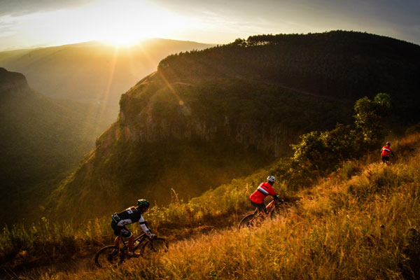 With spectacular views and breath-taking single track being the norm at the KAP sani2c, 2016 has seen some slight adjustments to the trails and tracks which will benefit the riders and give the hardcore sani2c stalwarts a welcome surprise when the event starts in Underberg on 10 May. Photo: Darren Goddard/Gameplan Media