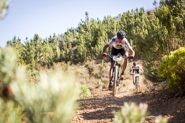 Nico Bell and Gawie Combrinck of NAD Pro MTB during stage 3 of the 2016 Absa Cape Epic Mountain Bike stage race held from Saronsberg Wine Estate in Tulbagh to the Cape Peninsula University of Technology in Wellington, South Africa on the 16th March 2016 Photo by Nick Muzik/Cape Epic/SPORTZPICS PLEASE ENSURE THE APPROPRIATE CREDIT IS GIVEN TO THE PHOTOGRAPHER AND SPORTZPICS ALONG WITH THE ABSA CAPE EPIC ace2016