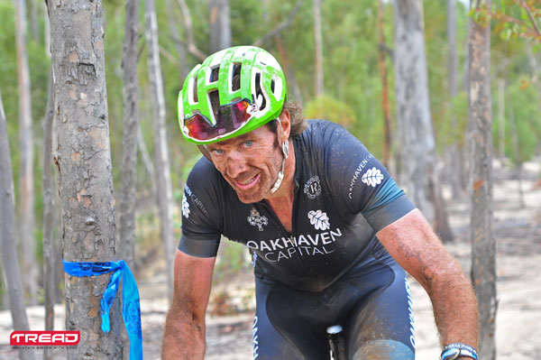 A rider summits an extended section of singletrack climbing during stage 4 of the 2016 Absa Cape Epic Mountain Bike stage race held from the Cape Peninsula University of Technology in Wellington, South Africa on the 18th March 2016. Photo by Dino Lloyd