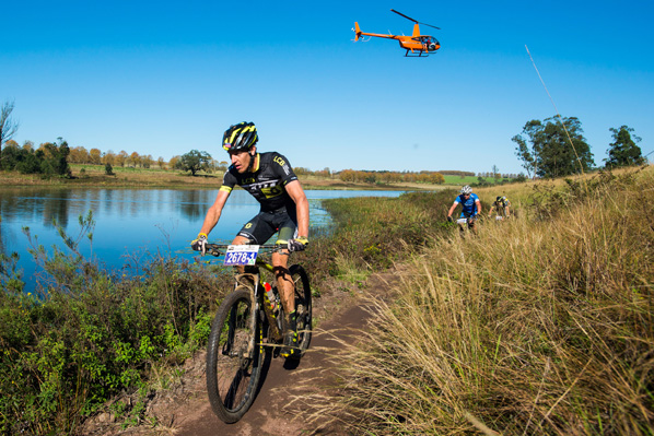 On a day that was going to suit the more technical riders Scott LCB Factory Racing's Matthys Beukes (pictured) and Gert Heyns moved right into the overall mix with their first stage win after the second stage of the Race on Friday at the 2016 KAP sani2c Photo: Anthony Grote/Gameplan Media