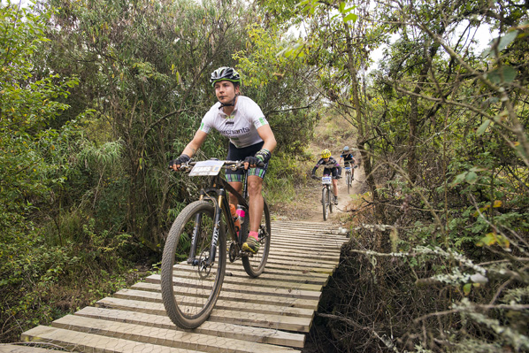 Merchant's Jeannie Dreyer was unable to defend her title but raced to second place at the 60km Sappi Karkloof Marathon, the feature race of the 2016 Sappi Karkloof Classic Trail Festival that took place at Karkloof Country Club on Sunday. Photo: Anthony Grote/Gameplan Media