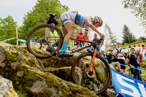 Jolande Neff at La Bresse XCO World Cup.  Photo: Irmo Keizer