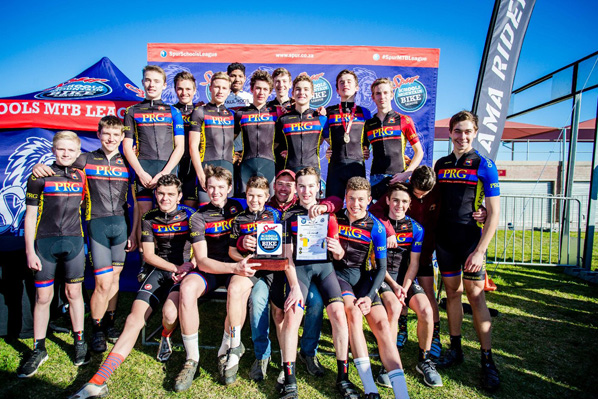 Paul Roos were crowned Western Cape champions of the Spur Schools MTB League. Photo: Chris Hitchcock