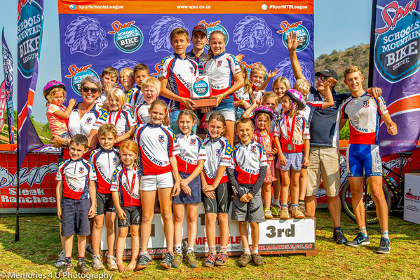 Penryn Primary wins primary schools Mpumalanga Spur Schools MTB League Finals. Photo: Bev Corser