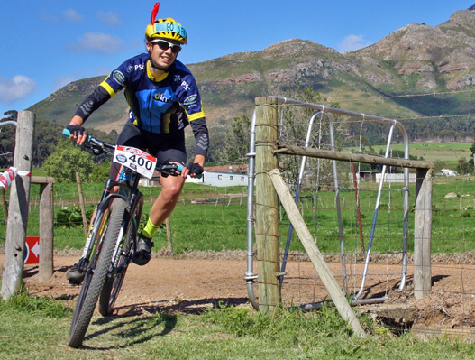 Stefke Tolmay of DF Malan is the Western Cape sub junior champion of the Spur Schools MTB league. Photo supplied.