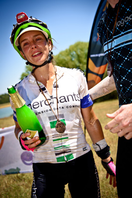 Mountain bikers race non-stop over a distance of 1000km from Bloemfontein to Wellington in South Africa