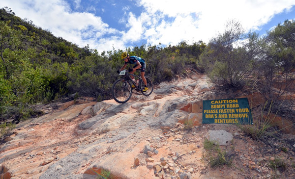 The Attakwas Reserve, after which the Fairview Attakwas Extreme MTB Challenge was named, delivers rugged terrain and steep climbs and descents and is often the section where the winning moves are made. Photo: www.zcmc.co.za