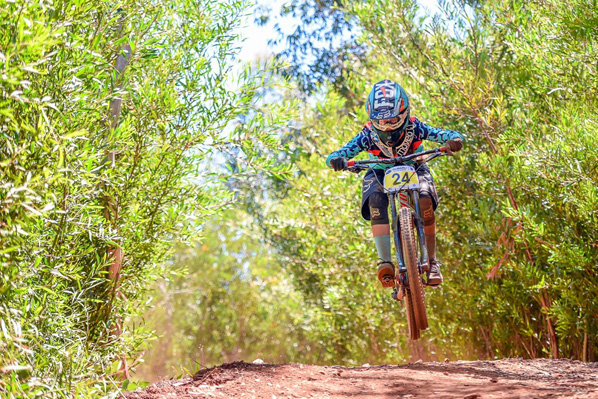 Sabine "Beani" Thies claimed second place in the Women's Overall category at the first round of the 2017 SA Downhill National Cup Series in Helderberg on Sunday 29 January. Photo: Theo Bruwer